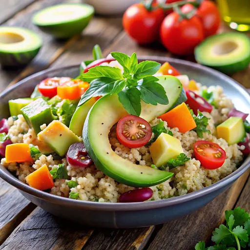 Bowl de Quinoa Nutritiva y Colores de la Huerta